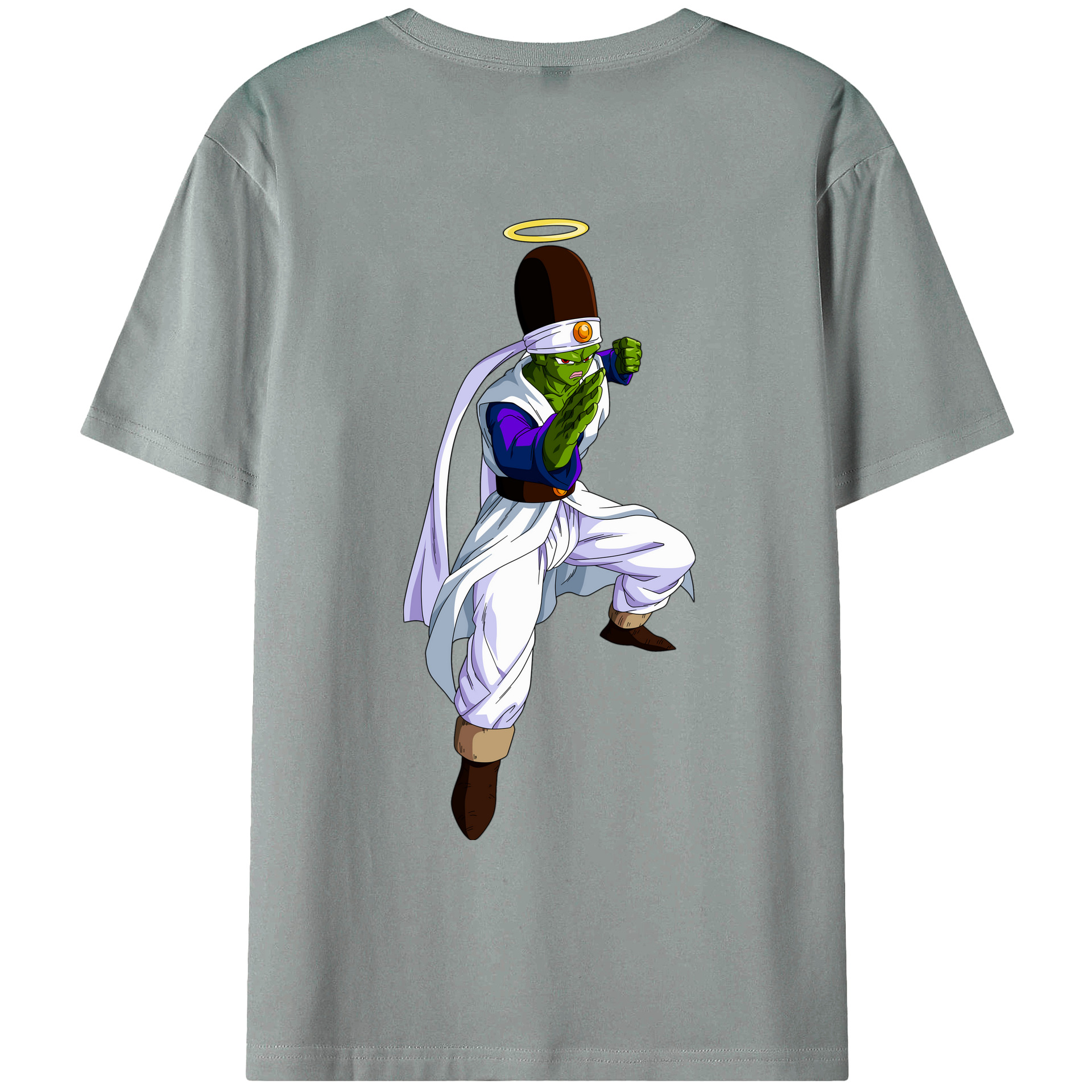 （画像用） ドラゴンボール パイクーハン DRAGON BALL Pikkon 綿100％ メンズ半袖Tシャツ（バックプリント） 通気性